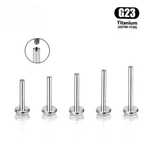 Titanium Internally Threaded Labret Base