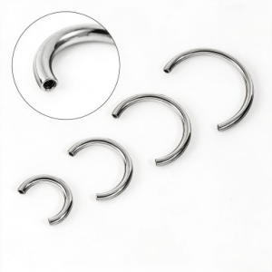 Titanium Horseshoe Piercing Ring