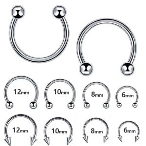 Titanium Internally Threaded Horseshoe FMN0001